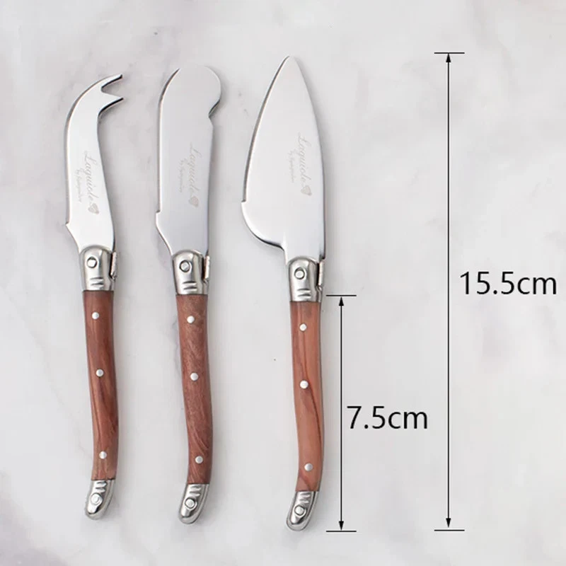 Set Buttermesser Mit Edelstahlklinge Und Rossholzgriff Für Perfektes Streichen - Bild 3 von 4