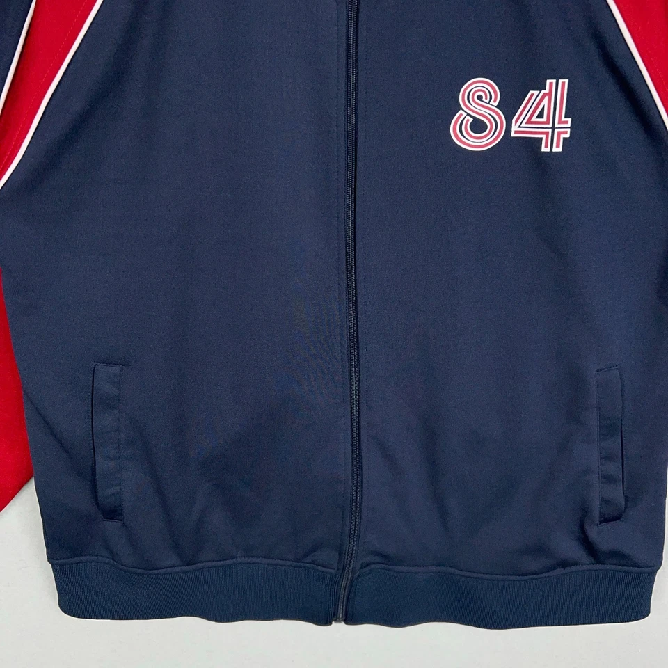 Chaqueta No Boundaries Para Hombre Grande Azul Marino Pista De Colección Atlética Calle Retro Foto 3 de 4