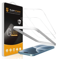 2X Tempered Glass Screen Protector for iPhone Air with Easy Installation Tray