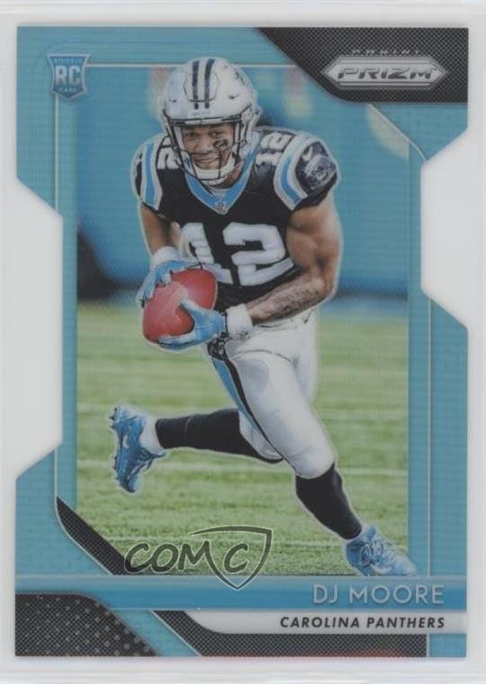 2018 Panini Prizm Rookie Light Blue Prizm 116/199 DJ Moore #207 7fb