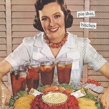 Boston International IHR Anne Taintor, 20 Count Cocktail Beverage Paper Napkin