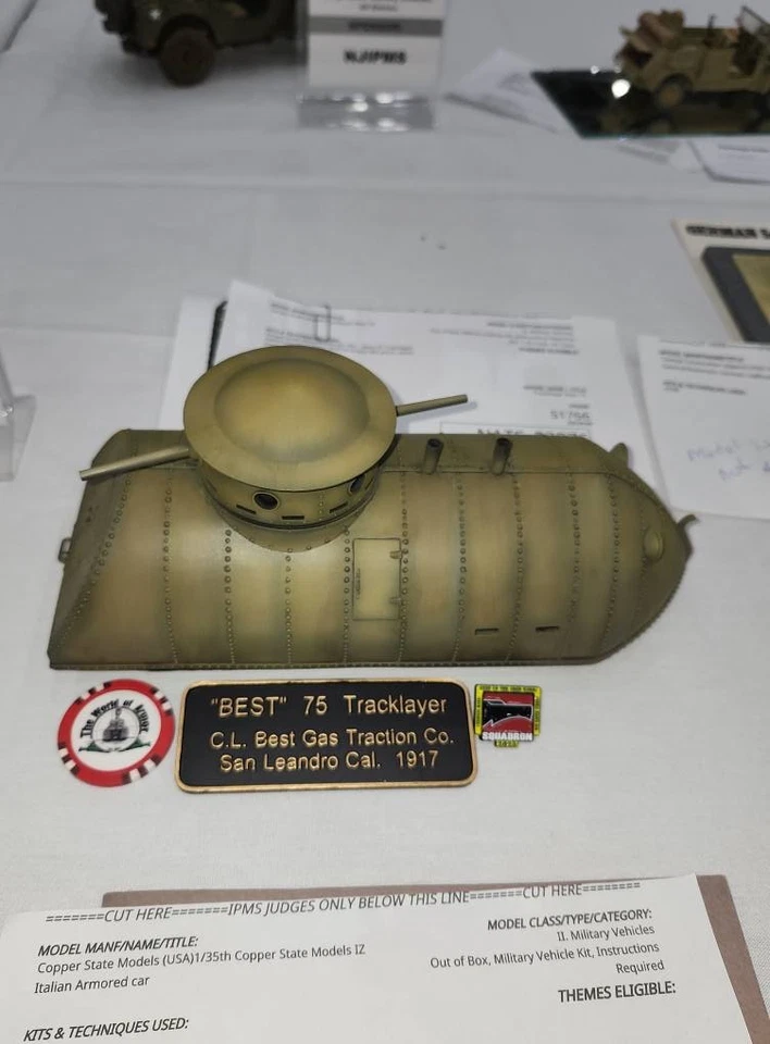 1/35 Лучший «75» США ранней войны танк дизайн модели более 12 дюймов в длину... - Изображение 2 из 4