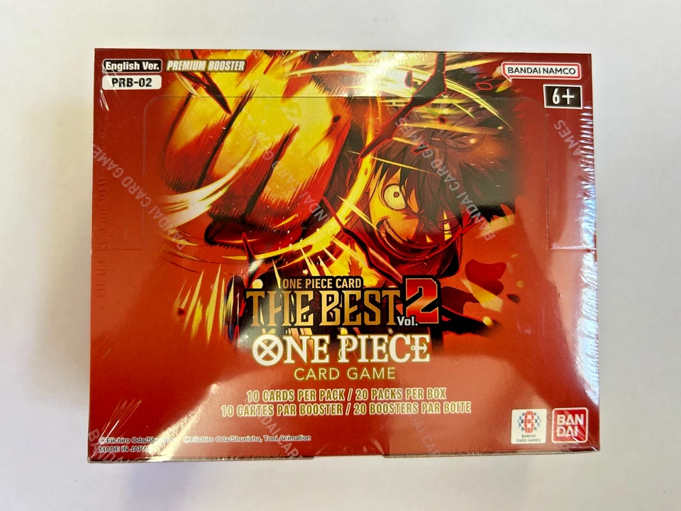 One Piece PRB02 The Best Vol. 2 Booster Box Display Sealed New English OVP