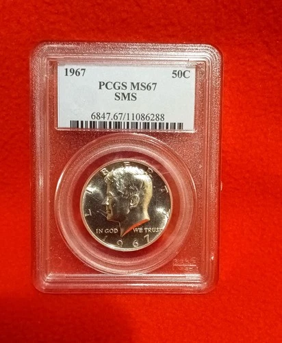 1967-P PCGS MS67 SMS Kennedy Half Dollar 50C