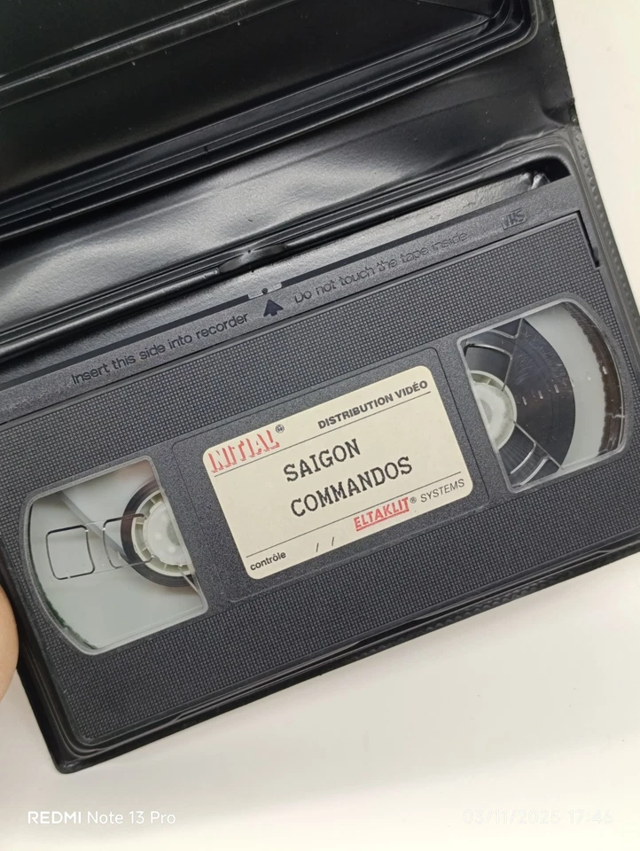 VHS : Saigon Commandos K7 video cassette guerre 1990 NAM : Initial Vidéo  - Photo 4/4