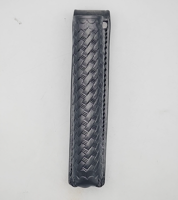 #ad Dutyman 3921HO Long Basketweave Leather Baton Pouch NOS $20.89