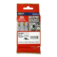 Brother International Tzes211 Brother Tzes211 Label Tape - 0.25" Width - 1 Each