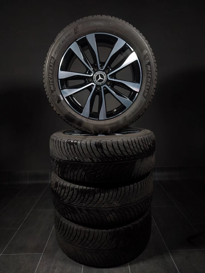 4 Winterreifen 225 50 - 245 45 R17 MB C Klasse W206 17" Alufelgen Winterräder - Bild 2 von 4
