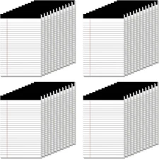 5" x 8" Note Pads 48 Pack of Legal 30 Sheets Notepad College 5x8 Inch 