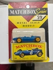 Matchbox Lesney 52c BRM Racing Car Blister Pack  Super RARE Error! MINTY Blister