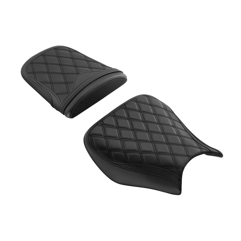 Ajuste para Honda CBR1000RR 2004-2007 Driver Passenger Pillion Seat preto - Imagem 3 de 4