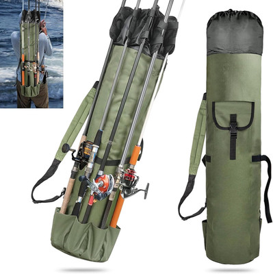 Fishing Rod Bag Fishing Rod Case Portable foldable Fishing Pole Bag Large Capaci