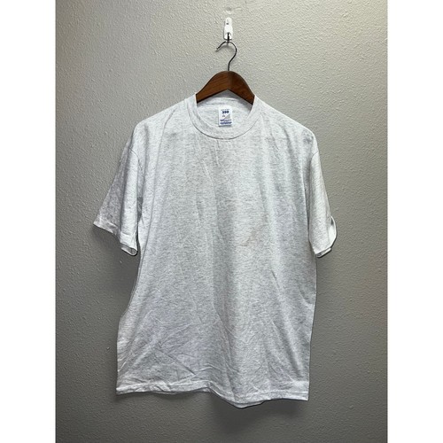 Camisa en blanco gris vintage Jerzees 50/50 mezcla 390 camiseta manga corta años 90 grande - Imagen 1 de 8