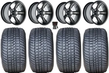 GTW Godfather 12" Golf Wheels Gray 215x50 Pro Rider Tires Yamaha