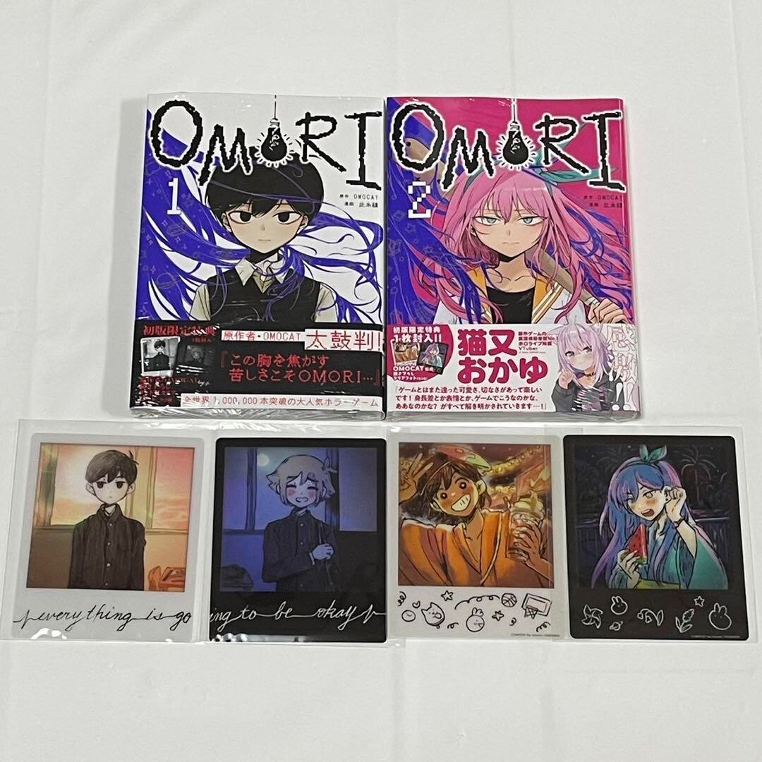 omori フォトカード OMORI Vol.1&2 First Edition Bonus Clear Card Complete Set | eBay