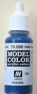 Vallejo Model Color Paint: 17ml Dark Prussian Blue 70899