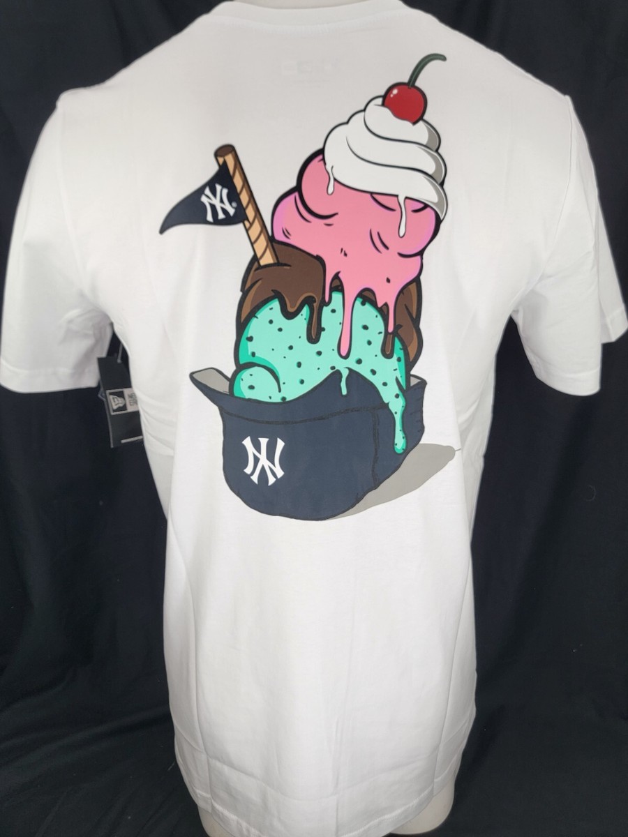 NEW New York NY Yankees White Patch New Era Crew Neck SS Tee