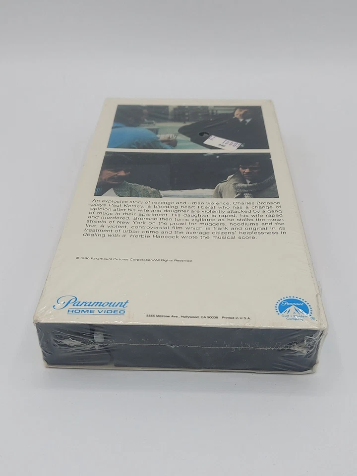 Death Wish (1974 Film)(1980 VHS), Charles Bronson, NEW & SEALED, FAST SHIPPING - Image 4 of 4