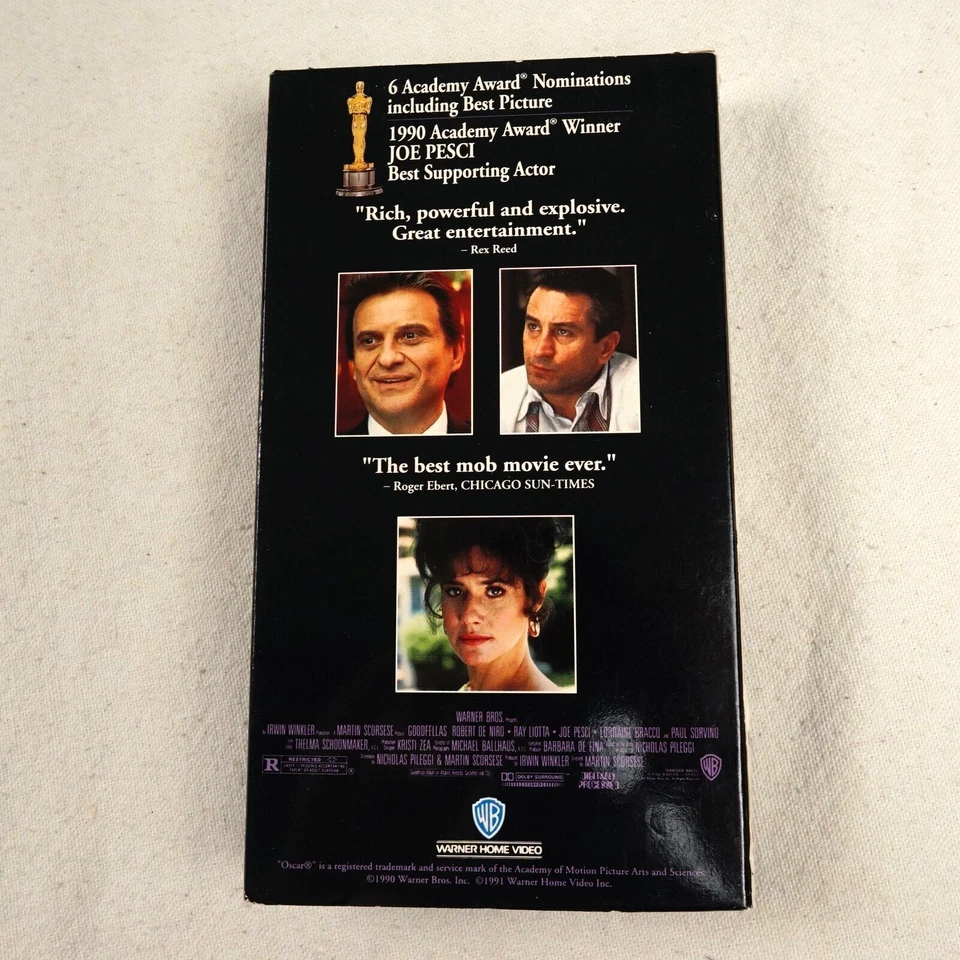 Goodfellas VHS Promo Screener Dealer Demo Screening Copy Scorsese Video Cassette - Image 2 of 4