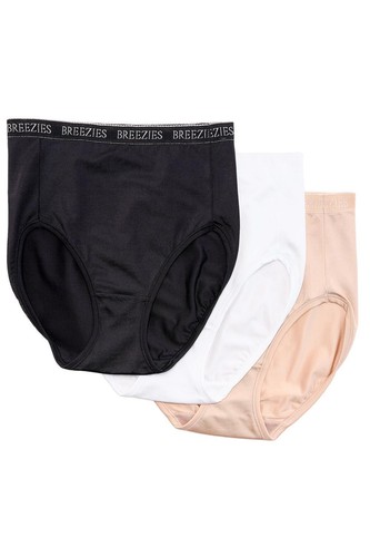 Breezies Set of 3 Nylon Microfiber High Cut Panties Basic - 第 1/1 張圖片