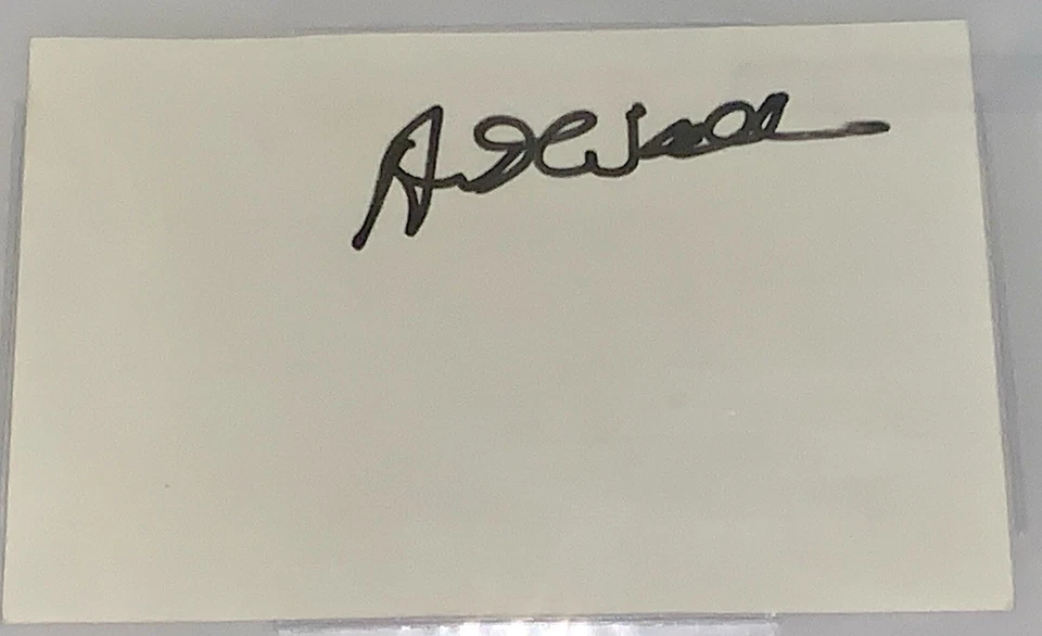 Art Wall signed Index Card Masters golf pga beckett slab - Image 2 of 4