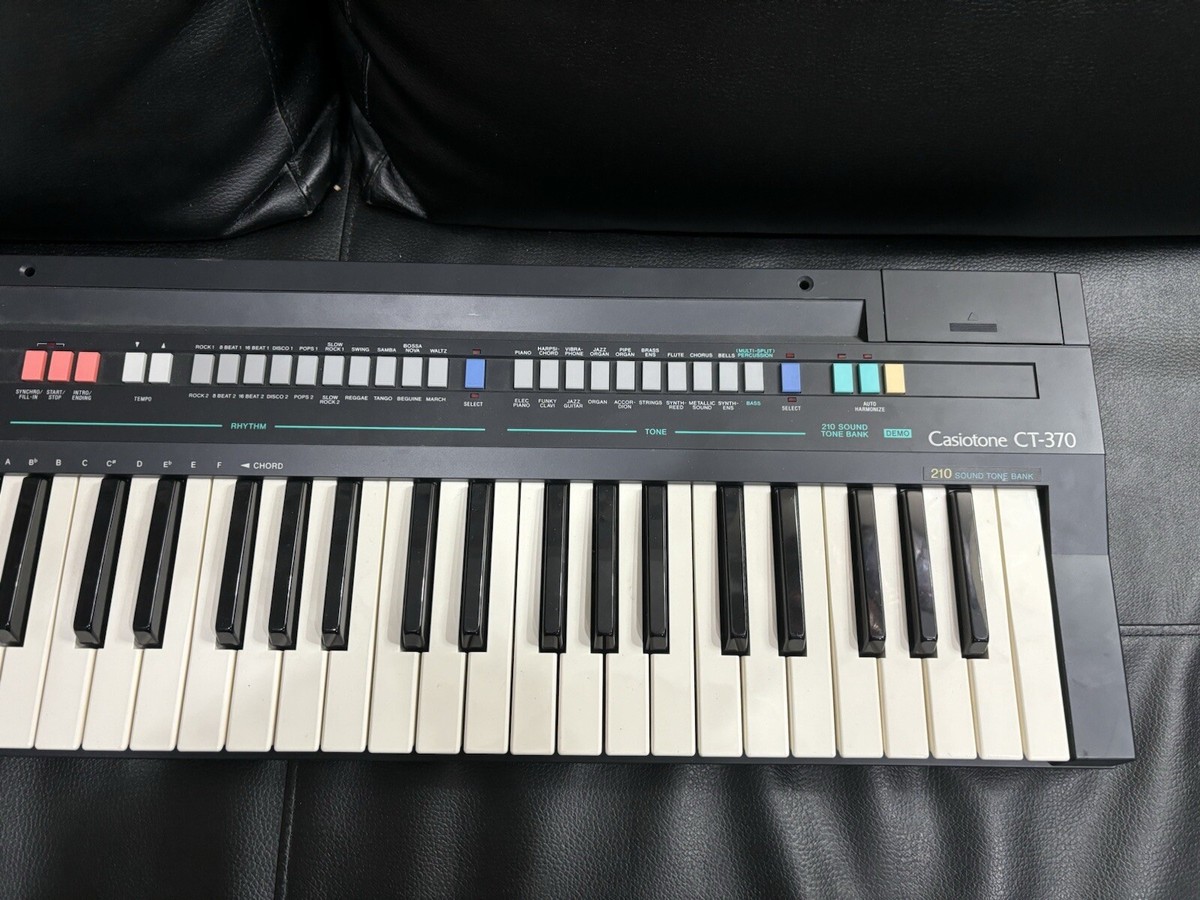 Casio Casiotone CT-370 Electronic Keyboard Made In Japan W Casio Casiotone CT-370 Electronic Keyboard Made In Japan W