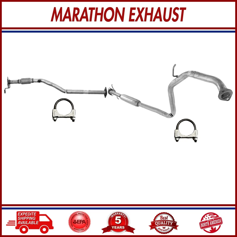 Exhaust Pipe Set Fits : 2000-2002 1.5L | 2001-2005 1.6L Hyundai Accent Fast Ship - Imagem 4 de 4