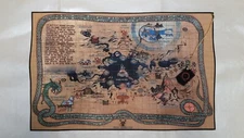 God Of War Custom Made Cloth Map of Midgard(Large)