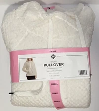 NWT Women's Member's Mark Plush Pullover Ivory XXL