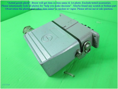 HARTING H-A16T, enchufe y enchufe de control de alimentación como foto, sn: SetA, promoción. - Imagen 5 de 11