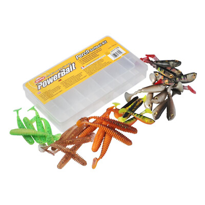 Berkley Kunstköder Softbait Kit ''Perch'' Barsch 30 Teile PowerBait Gummis