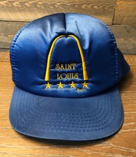VINTAGE 80s ST LOUIS ARCH SNAPBACK HAT TRUCKER Nylon
