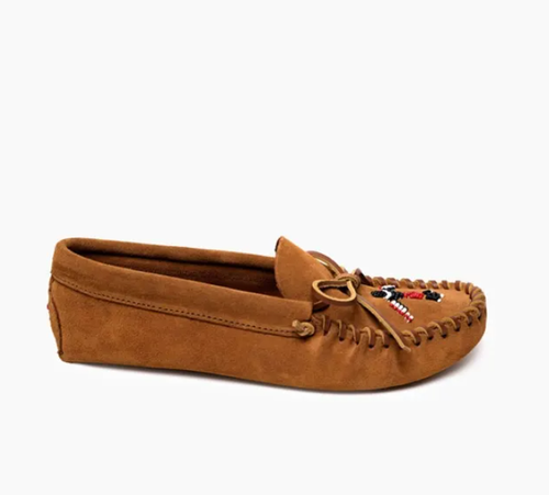 GOOD DEAL MINNETONKA Men's Thunderbird "Animikii" Softsole, Brown