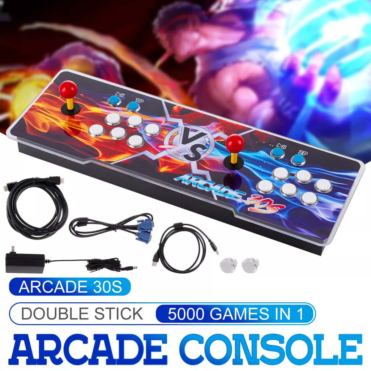 New Pandora Box 30s 5000 in 1 Retro Video Games Double Stick Arcade Console