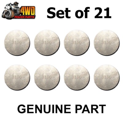 Valve Sims Genuine Valve Shims for Mitsubishi 4M40 Triton 37mm Set of 21 Sizes 2. ...