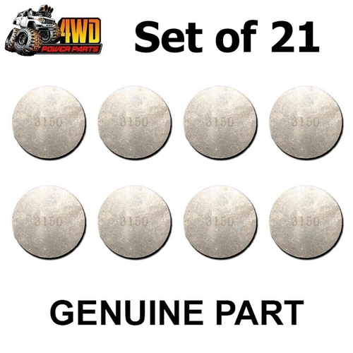 Genuine Valve Shims for Toyota 3L 4 Runner 37mm Set of 21 Sizes 2.25-3.15mm