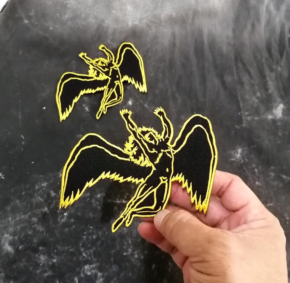 Led Zeppelin Hard rock Winged Man logo Symbol Embroidered Ironon Sew