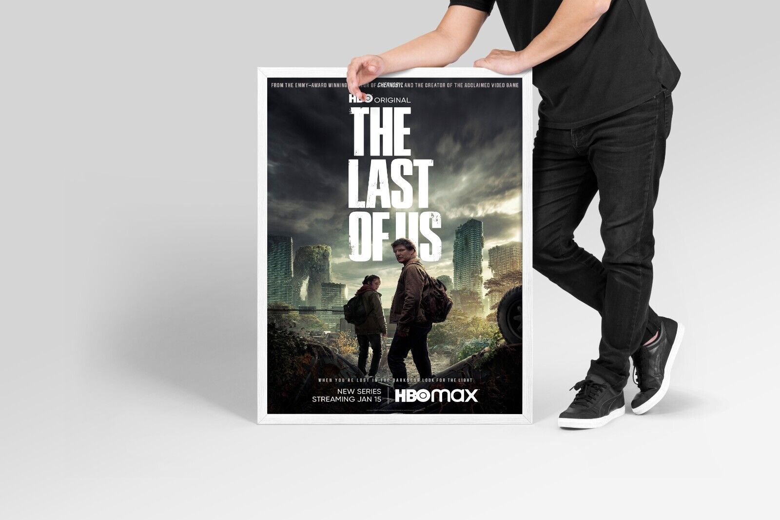 The Last Of Us 2023 HBOmax Original Serie Bus Stop Big Movie Poster  48x70inches