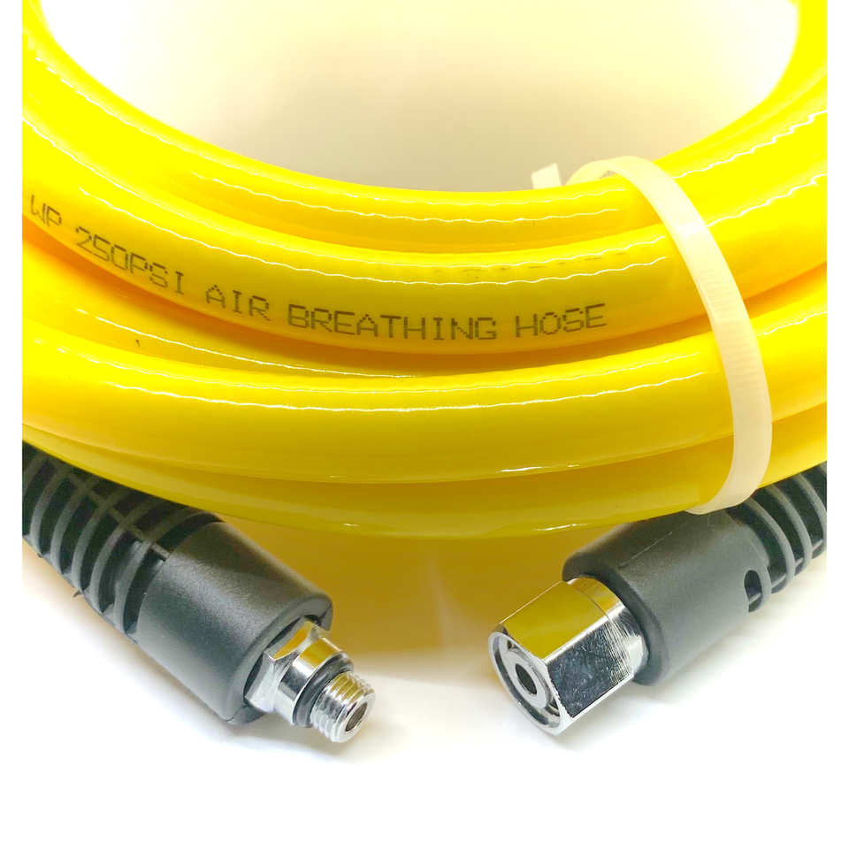 H2Odyssey Scuba Hookah Hose 50 Foot Yellow Rubber Low Pressure LP