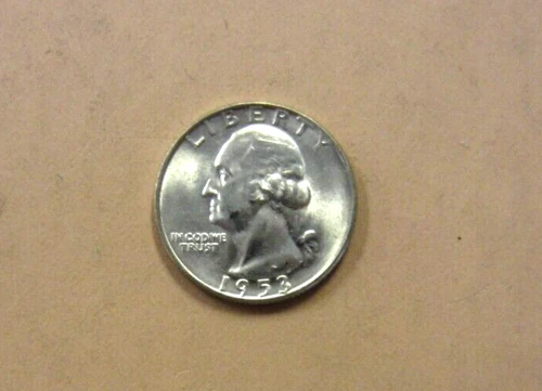 1953-D  Washington Quarter ~ Gem BU ~ BRIGHT ~ 1 Coin.  FREE SHIPPING