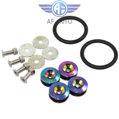 Neo Chrome JDMSPEED Aluminum Fender Washer Engine Bay Dress Up - Foto 4