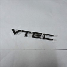 1x Chrome Silver Black Vtec Metal Sticker Badge Emblem Decal 3d Sports Trunk Car 1x Chrome Silver Black Vtec Metal Sticker Badge Emblem Decal 3d Sports Trunk Car