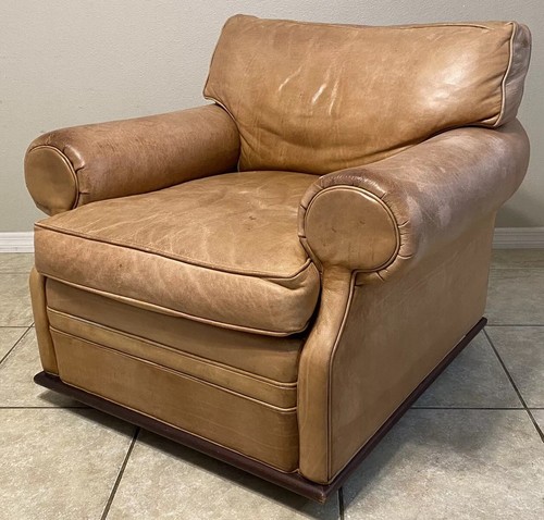 Ralph Lauren Saddle Leather Down Sofa 20k Retail Furniture FREE DELIVERY & SETUP - Picture 15 of 24