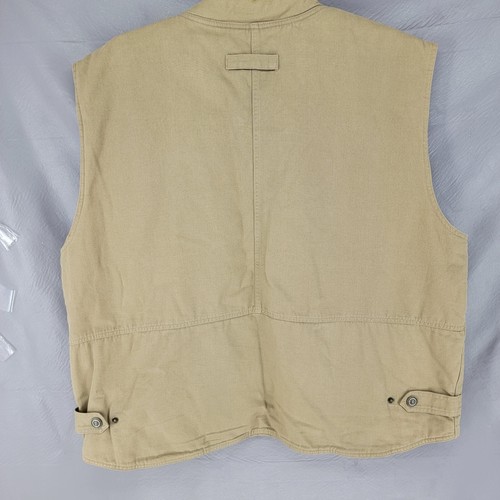 Herren Weste Angeln Jagd Tactical 2XL Sportsman Khaki Full Zip Steppfutter - Bild 9 von 12