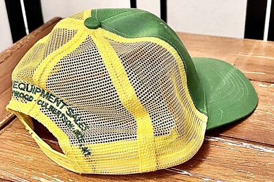 Vintage John Deere Trucker Hat Green Mesh Patch Cap Made USA  display picture 2