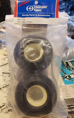 THUNDER TIGER PD7158 Tires Front TTR F1 Discontinued RC Car Parts