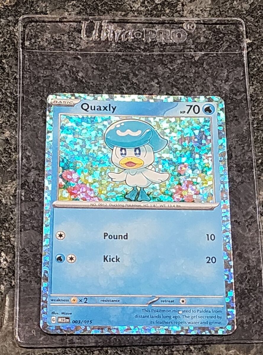 Pokémon TCG - Quaxly - Foil Shiny Holo Card McDonalds Pokémon TCG - Quaxly - Foil Shiny Holo Card McDonalds