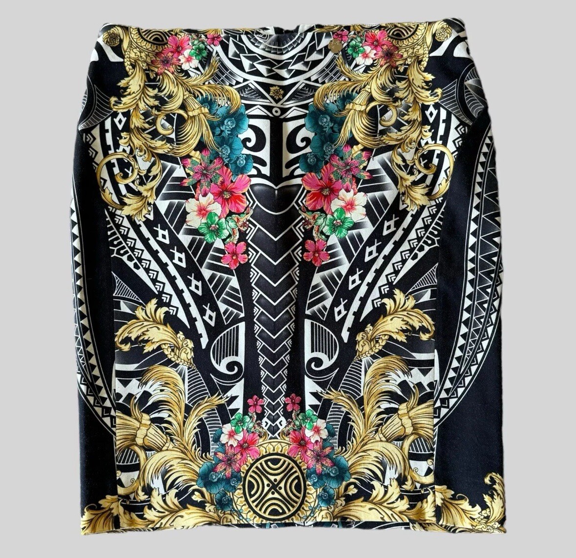 スカート VERSACE SKIRT (10202951A15215 5R650) Versace Skirt Women's 6 Floral Mini Pencil EU 42 Gianni