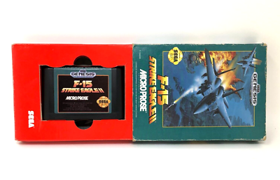 F-15 Strike Eagle II (Sega Genesis, 1993) F15 2 Complete w/Manual