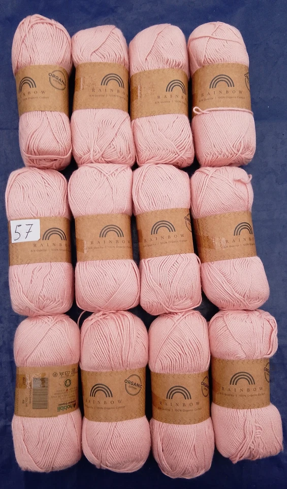 Hobbii  Rainbow  8/4 Quality   Gewicht:  600 g Neu - 100 %  Wolle 